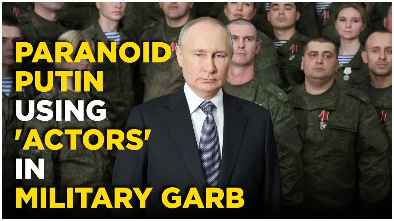 Russia War Live : Putin Appeared Flanked By Troops, Used 'Actors' In ...