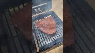 Brisket on the Traeger! #beef #bbq #traeger