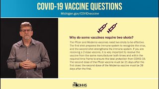 COVID-19 Vaccine Question: Why do some vaccines require two shots?
