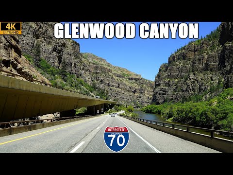 Interstate 70 Through Glenwood Canyon in Colorado