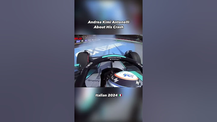 ANDREA KIMI ANTONELLI DEBUT AND CRASH IN MONZA WITH MERCEDES 2024 #f1 #kimiantonelli ⚔️🏎️💣💥