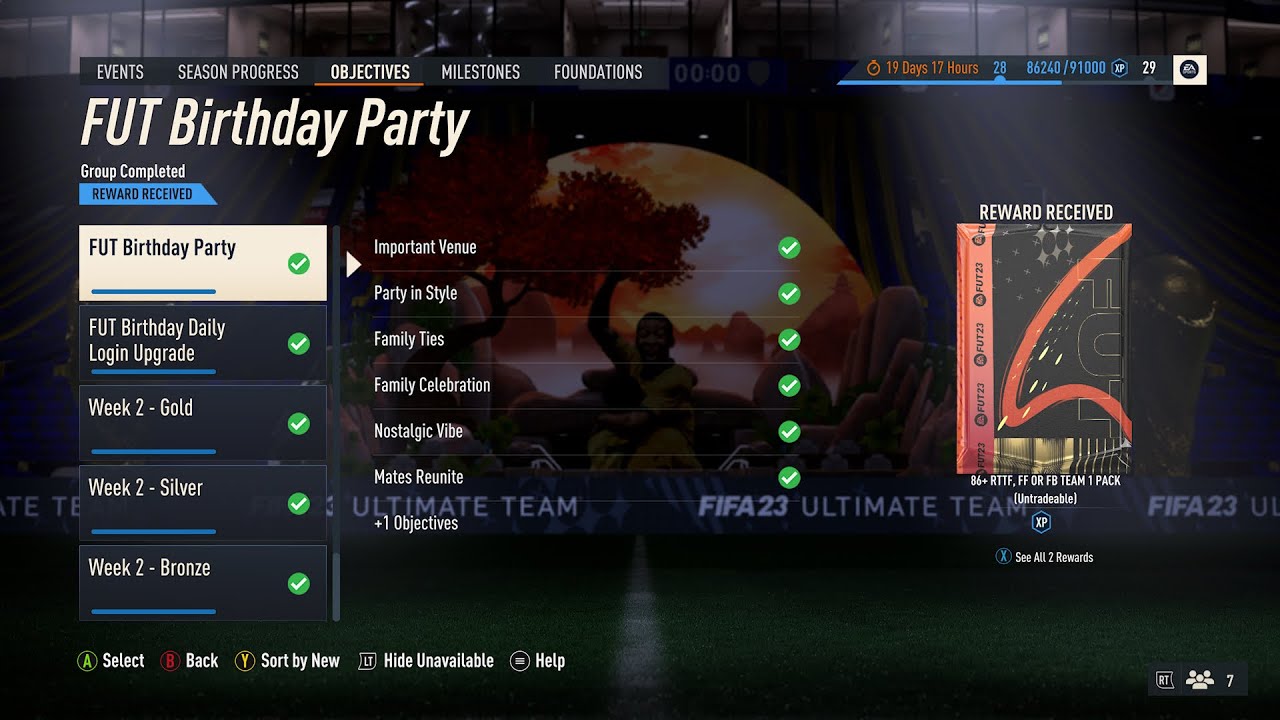 FUT Birthday Party Rewards - FIFA 23