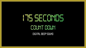 175 Seconds Every Seconds Beep Sound Digital Count down timer