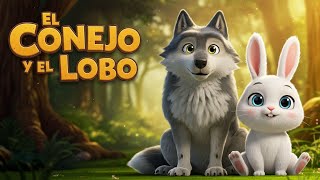 🐰✨ El Conejo y el Lobo: Una Lección de Valentía ✨🐺| Cuento Infantil con Moraleja