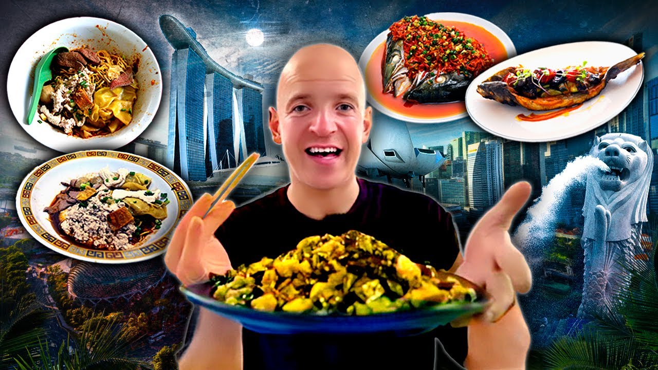 Легендарная уличная еда Сингапура! Самая дешевая еда в городе миллионеров ‪@staspognali‬