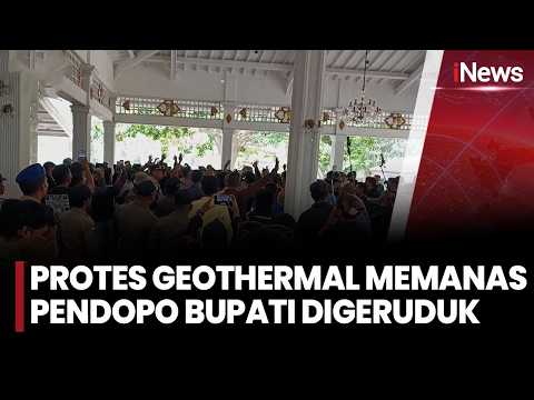 Aksi Tolak Geothermal Berujung Dorong-dorongan di Pendopo Bupati | iNews Room 7/10