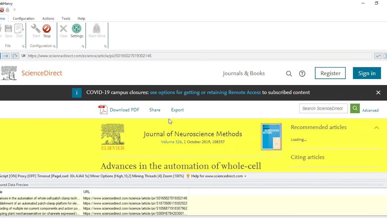 How to capture Author Emails from ScienceDirect listings YouTube