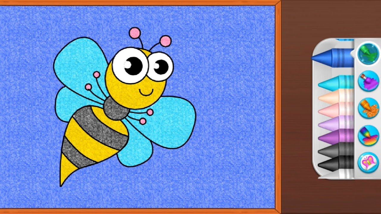 كيف ترسم وتلون نحله كيوت - تعليم رسم - رسم سهل How To Draw Cute Bee ...