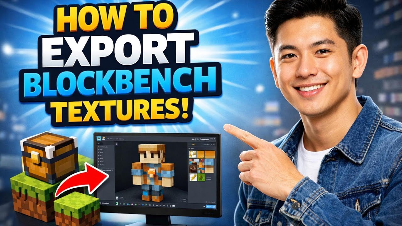 How to EXPORT BLOCKBENCH TEXTURES (Step by Step) - YouTube