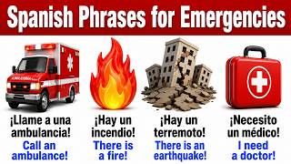 Spanish Phrases for Emergencies Safety Frases de Emergencia