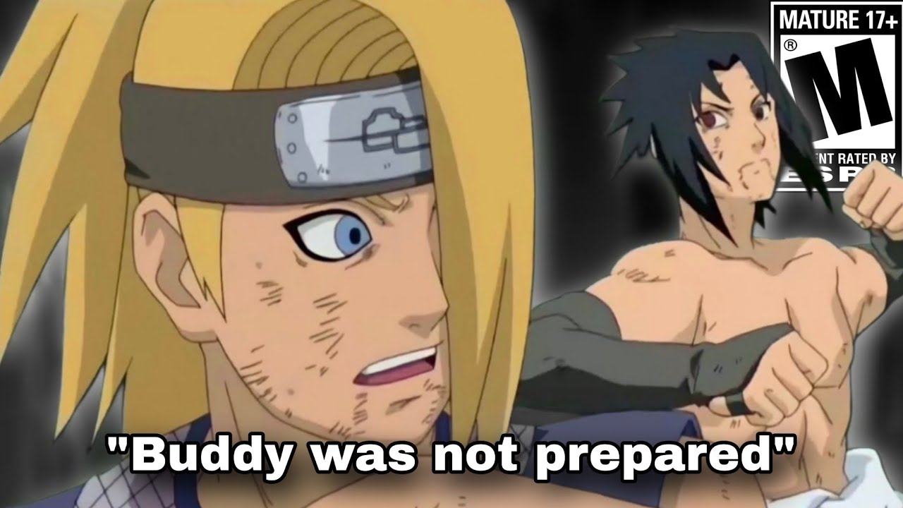 That time SASUKE Dogged DEIDARA so bad He had to Blow Himself Up!!!!