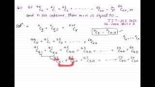 If 40Co 41C 1 42 C 260C20 Mn 60C20 ,Where M And N Are Coprime Then Mn Iit Jee Binomial