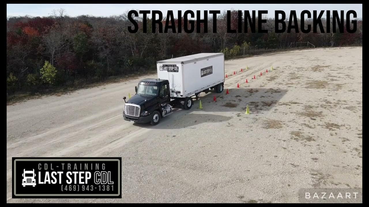 Class A CDL Straight Line Backing YouTube