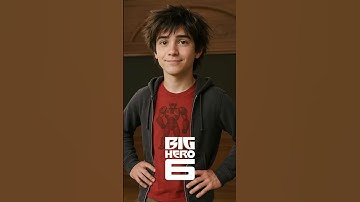 What If Big Hero 6 Were Real? 🤖✨ #bighero6 #livingcartoon #short #aianimation