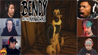 Gamers Reactions To Boris Following Henry Jumpscare ??? Bendy And The Ink Machine - Chapter 3