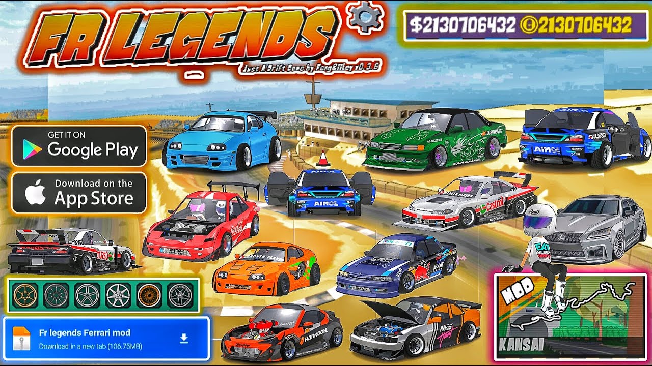 FR LEGENDS MOD V0.3.6 | TSUCHISAKA | LBWK | CROWN | SUPRA | DESERT