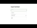 Cómo se hace un Input/TextField Outlined - Campo de Texto contorneado en HTML5, CSS y JS sin libs.