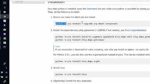 Install Kivy on Windows using Anaconda Prompt