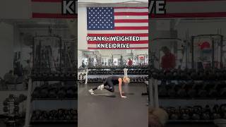 Plank + weighted knee drive #clore #abs #abexercises #elev8fitness