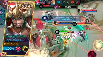 LAPU-LAPU BEST EXP LANE! LAPU-LAPU BEST BUILD 2023 | TOP GLOBAL LAPU-LAPU | MLBB