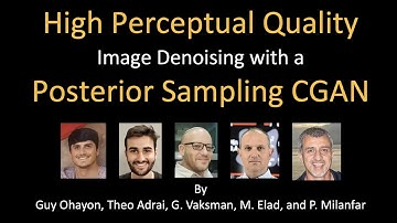 High Perceptual Quality Image Denoising with a Posterior Sampling CGAN (ICCV 2021, AIM Workshop)