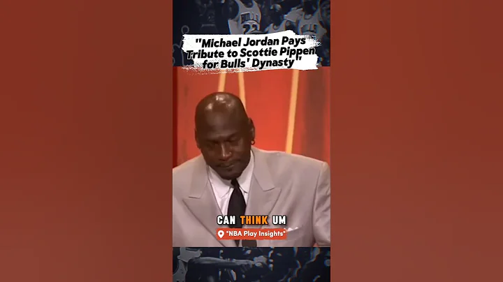 "MJ Thanks Scottie Pippen for Making Championships Possible" #michaeljordan #airjordan #goat #nba
