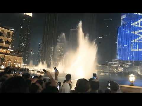 Dubai Burj Khalifa Fountain Waterfall Dance