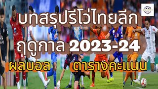 #บ้าบอลไทย บทสรุปฟุตบอลรีโว่ไทยลีก 2023-24 ผลบอลนัดสุดท้าย ตารางอันดับคะแนน #ไทยลีก