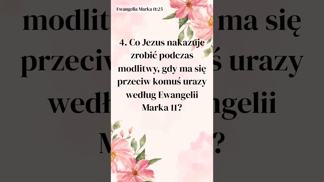 Wielki Nakaz Misyjny – zapamiętaj go dzięki quizowi - Quiz Biblijny w 1 Minucie (797)