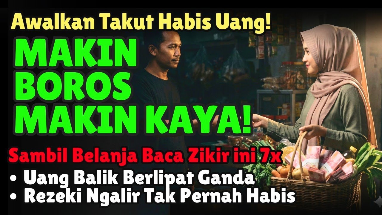 Jangan Takut Uang Habis‼️Belanja Sambil Baca Zikir Ini 7x di Hati, Rezeki Mengalir Tak Pernah Habis