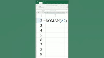 Roman Formula Excel #shorts #excel