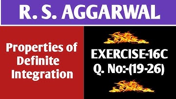 Exercise-16C(19-25)|Class-12 Maths|R.S.Aggarwal|Properties of Definite Integration|Maths Side