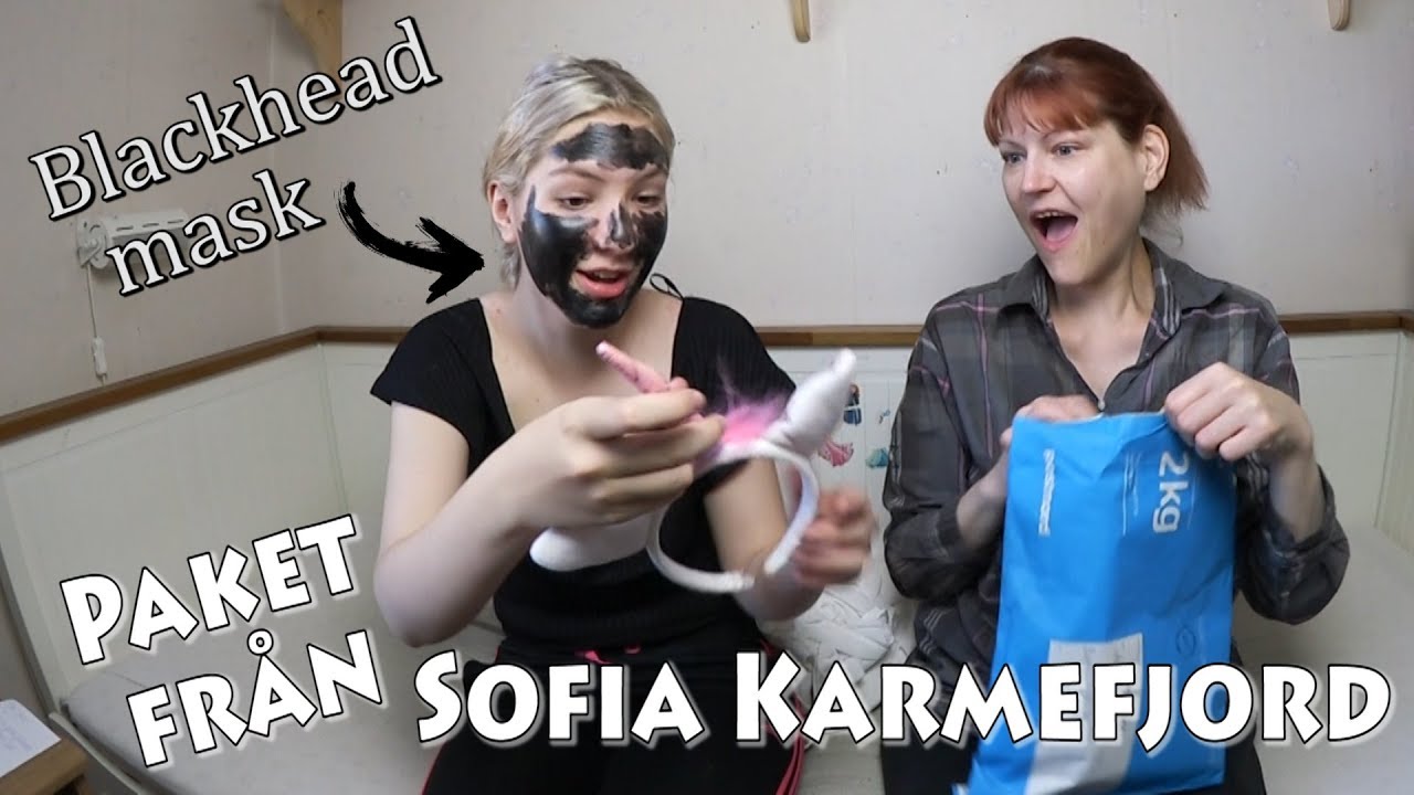 Testar blackhead mask | Öppnar paket från Sofia Karmefjord