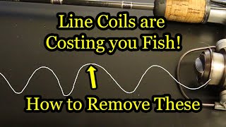 How to Remove Memory Coils from Fishing Line  Fishing Tips and Tricks