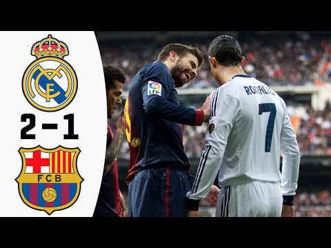 واحدة من أجمل مباريات الكلاسيكو الاسباني ريال مدريد 2 1 برشلونة الجزء التاني