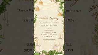Sonny and Belen Wedding Invitation