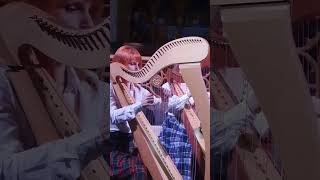 Auld Lang Syne Scottish Song by Moscow Harp Orchestra. Арфа, арфистка, кельтская арфа, орган #harp