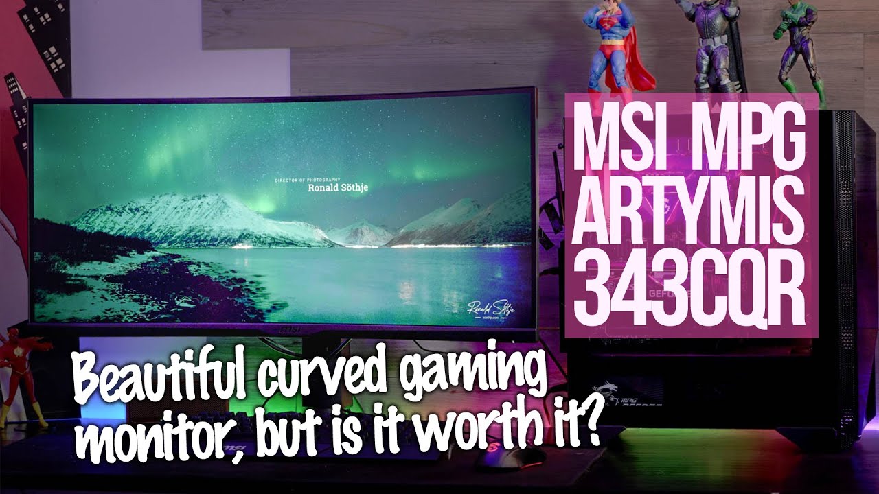 MSI tease le MPG ARTYMIS 343CQR, un écran incurvé à 1000R pour les