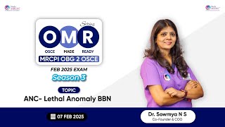 Information MRCPI OBG Part 2 OSCE|OMR Season 3 Series | ANC - Lethal Anomaly BBN | Dr.Sowmya NS Update