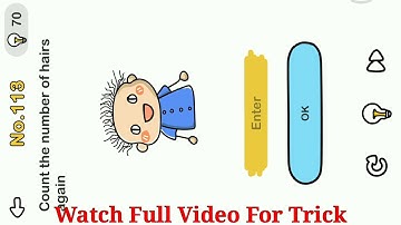 Brain Out Level 119 Count the number of hairs again