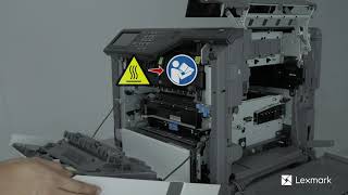 Lexmark C4150 - Replacing the Transfer belt