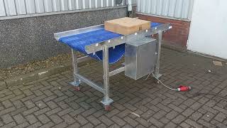 Transportband 60 cm x 1,65 m met onderstel en zwenkwielen