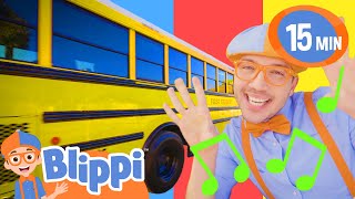 Blippi Rides The Wheels On The Bus! | Best Cars & Truck Videos For Kids