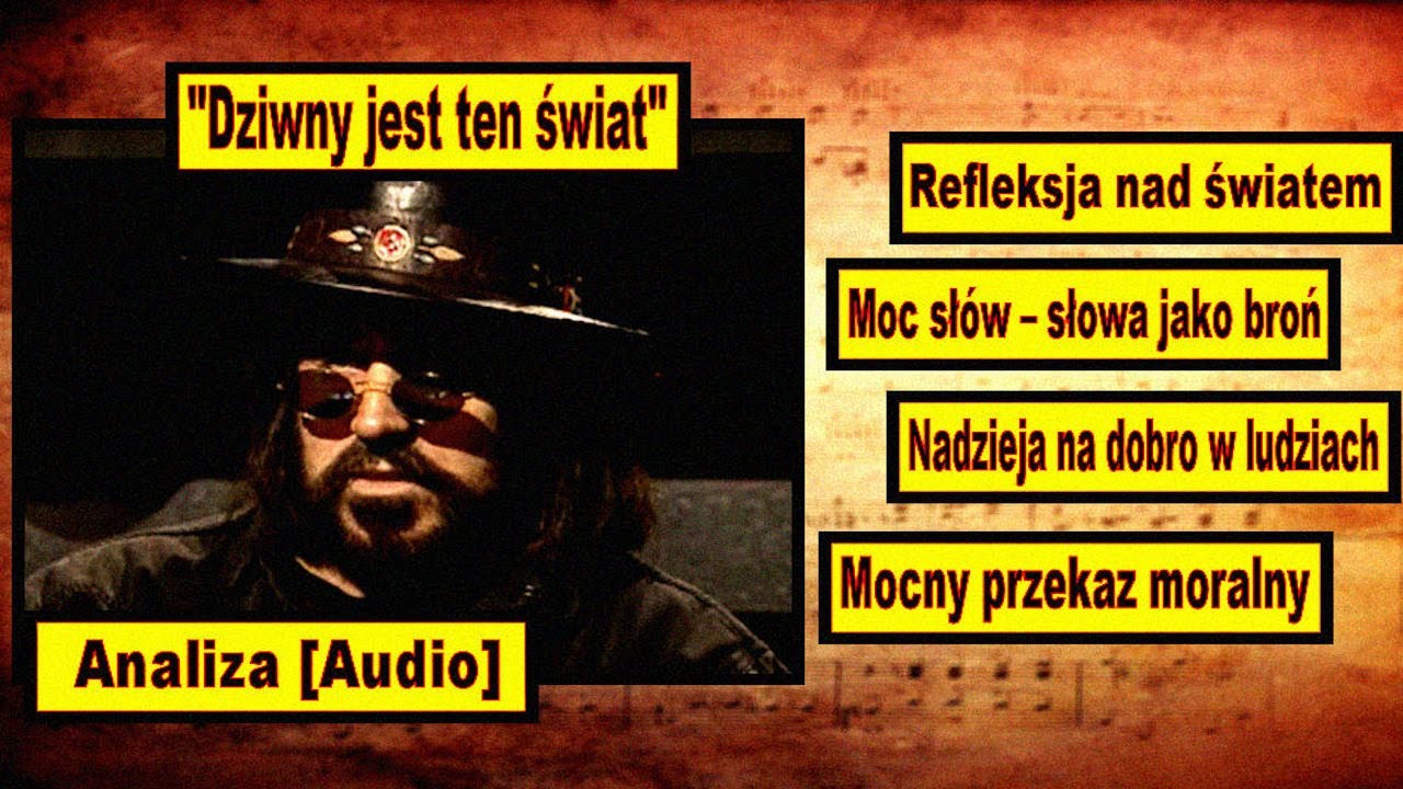 Dziwny jest ten świat//Czesław Niemen//Analiza tekstu - YouTube