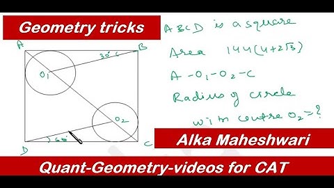 Geometry Workshop 5 for SSC CGL, CAT and other competitive exams|CAT geometry questions