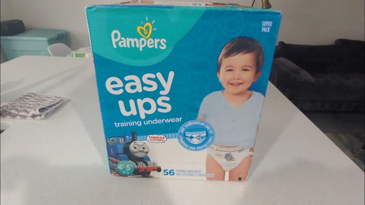 Unboxing Pampers Easy Ups For Boys (4-5T) with Thomas & Friends