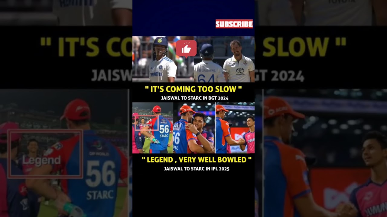 Yashasvi Jaiswal & Mitchell Starc ! 