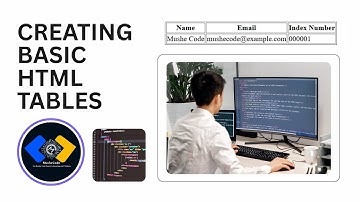 HTML Tables in 4 Minutes | Absolute Beginner Tutorial (Basic Table Structure)
