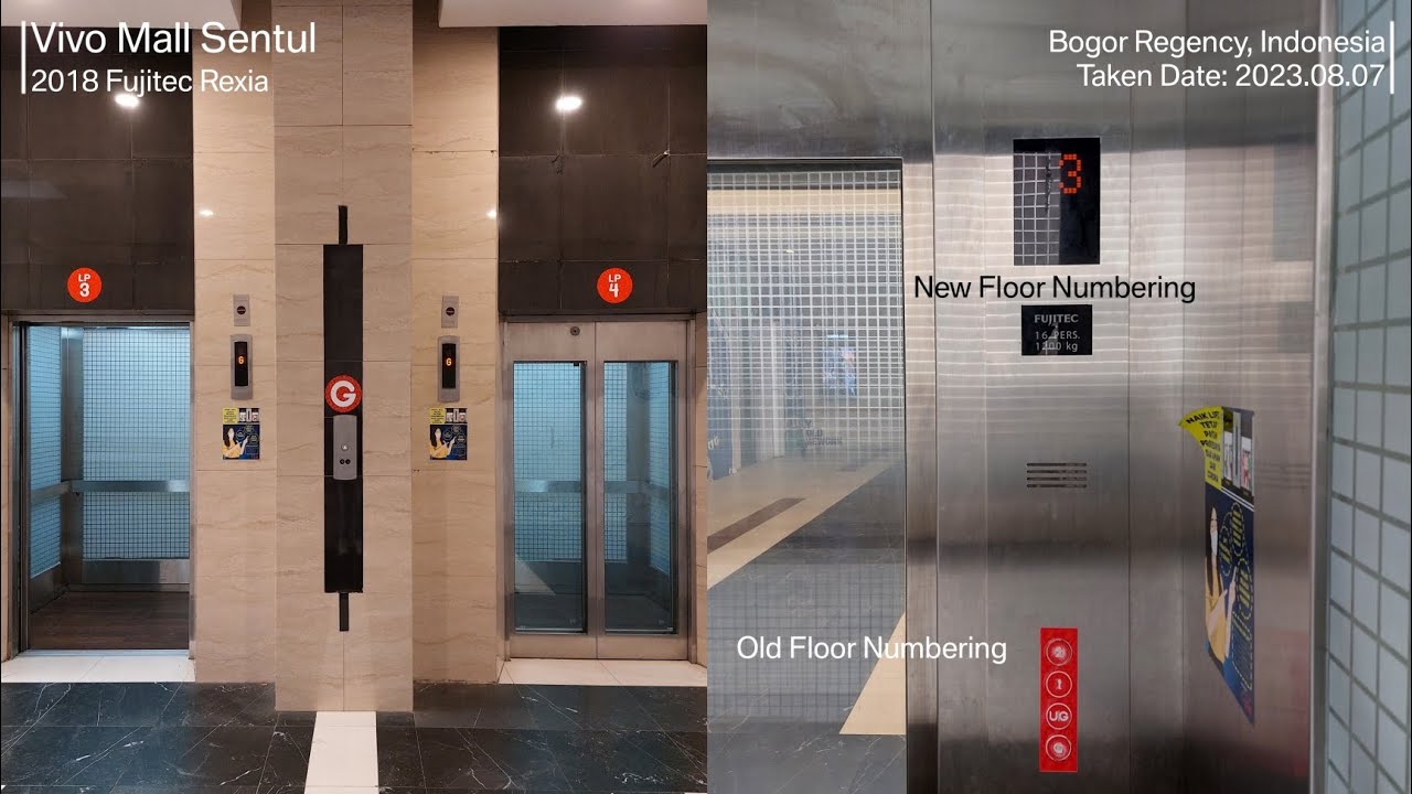 Fujitec Rexia Scenic Elevators at Vivo Mall Sentul, Bogor Regency