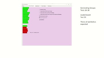 Computer Science Coursework Testing Video